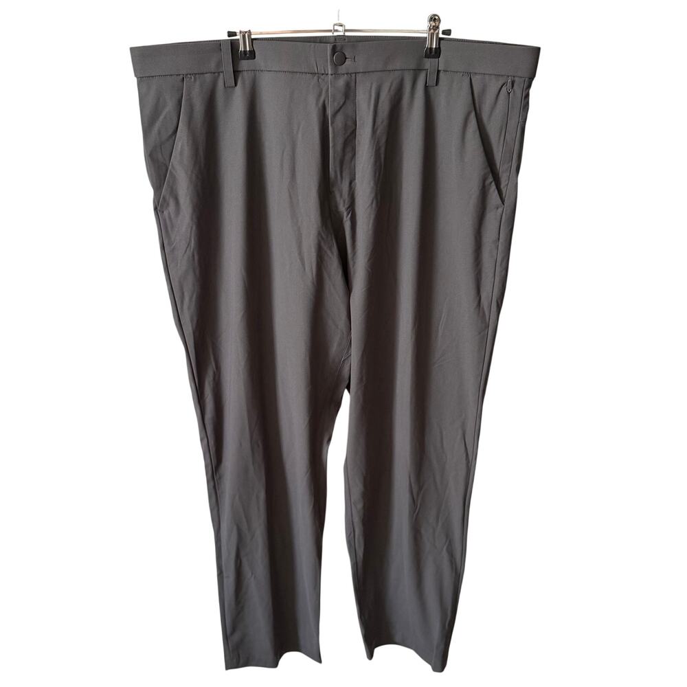 Kirkland Mens Size 42 x 30 Performance Pants Casual Dark Gray Comfort Workwear